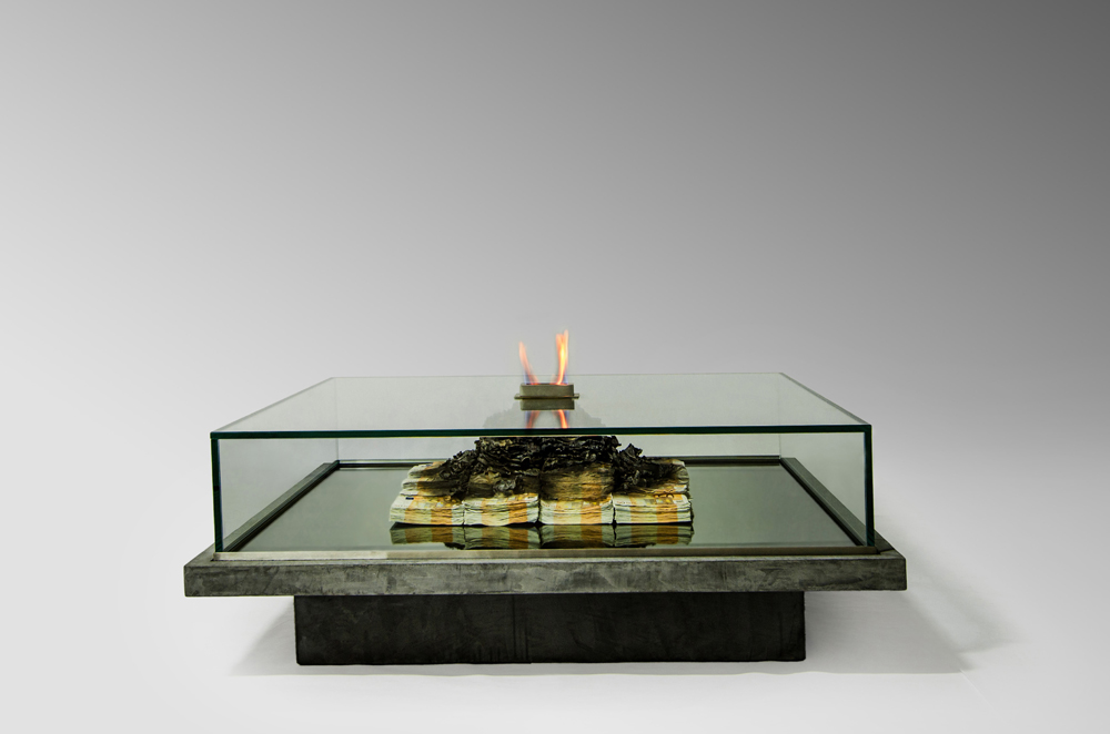 Table of Money, sculpture table by Amarist studio & Alejandro Monje.