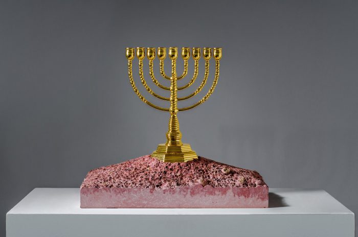 Exodus Menorah sculpture by Amarist studio