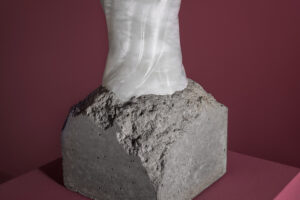 Aqua Fossil sculpture by Amarist