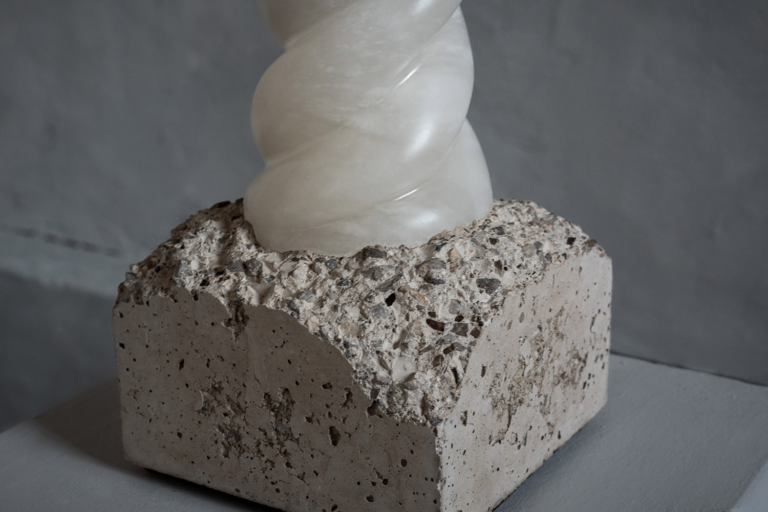 Aqua Fossil Soul - Alabaster and Concrete light