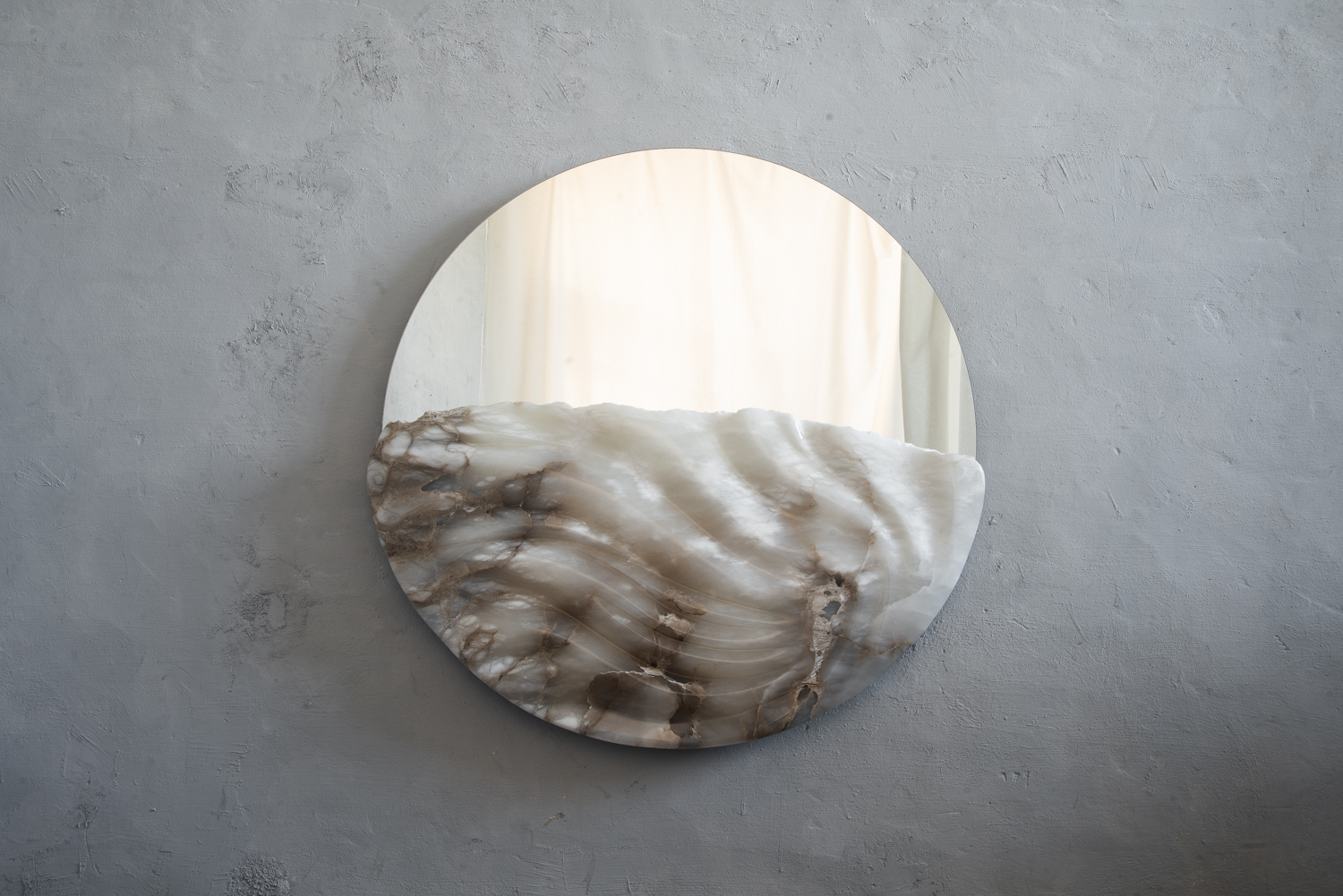 Alabaster Mirror by Amarist Studio