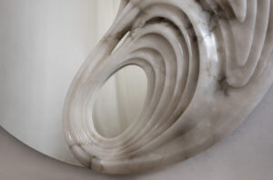 Alabaster mirror by Amarist Studio