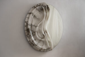 Alabaster mirror by Amarist Studio