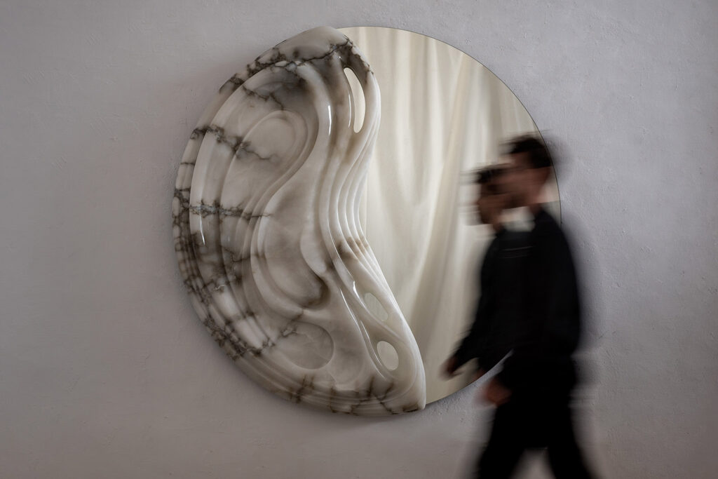 Alabaster mirror by Amarist Studio