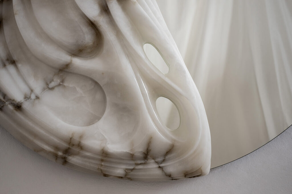 Alabaster mirror by Amarist Studio