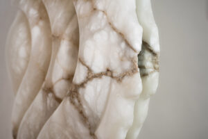 Fossil Moon XX Alabaster mirror - AMARIST