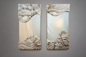 alabaster mirror by Amarist studio
