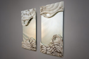 alabaster mirror by Amarist studio